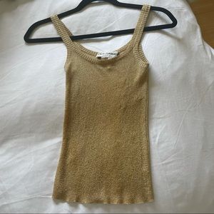 Dolce & Gabbana Metallic Knit Tank